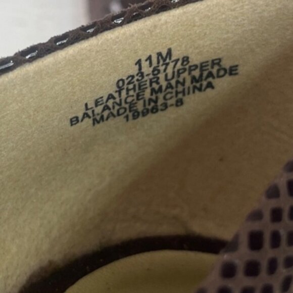 Worthington Faux Snakeskin Pointed Toe Flats Womens 11M Brown Leather Upper - Picture 7 of 7